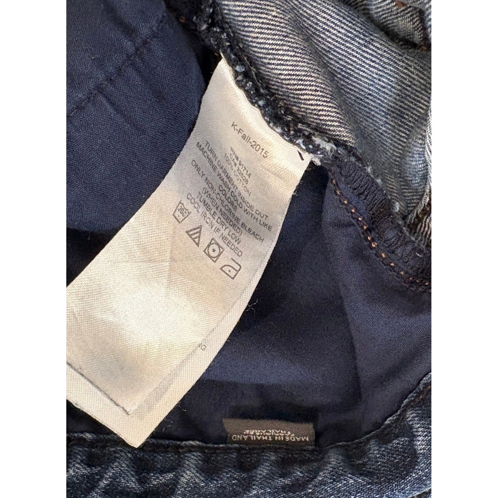 Armani Exchange Jeans Mens 31‎ Blue Straight Distressed Ripped Patch Denim - Picture 11 of 11